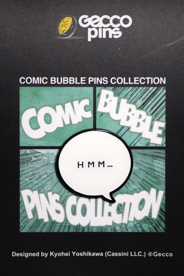 Gecco pins/ コミックバブル ピンズコレクション: HMM…（フーム…）