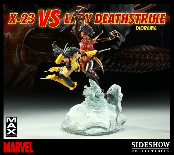 マーベル/ X-23 vs レディデスストライク ジオラマ スタチュー - イメージ画像1