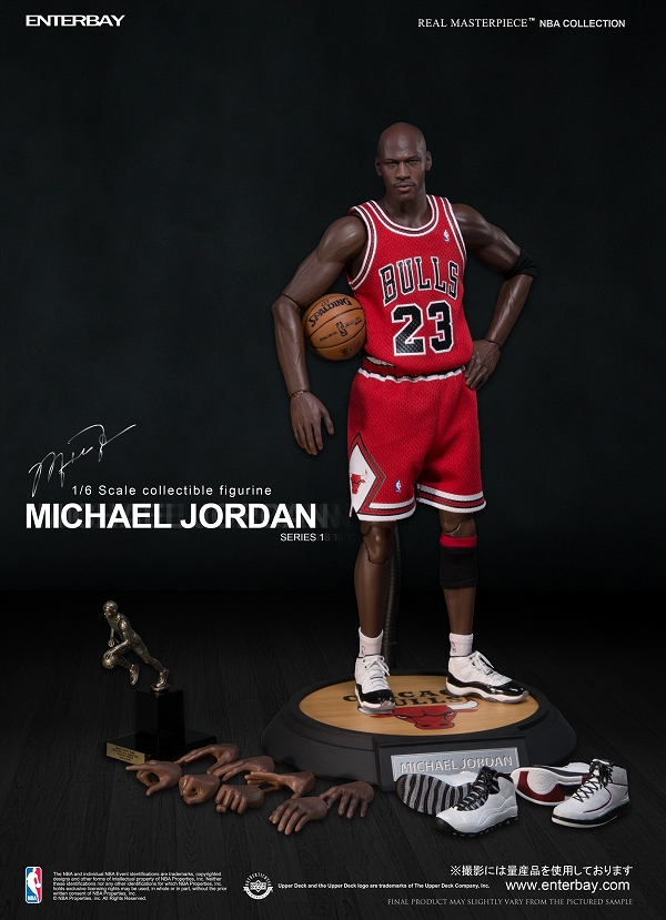 1/6 リアルマスターピース コレクティブル フィギュア/ NBAクラシックコレクション: マイケル・ジョーダン "I'm Legend #23" ロード・ユニフォーム ver - イメージ画像7