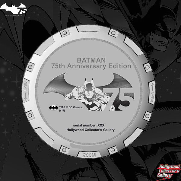 DCコミックス/ バットマン 75周年記念 クロノグラフ リストウォッチ - イメージ画像2