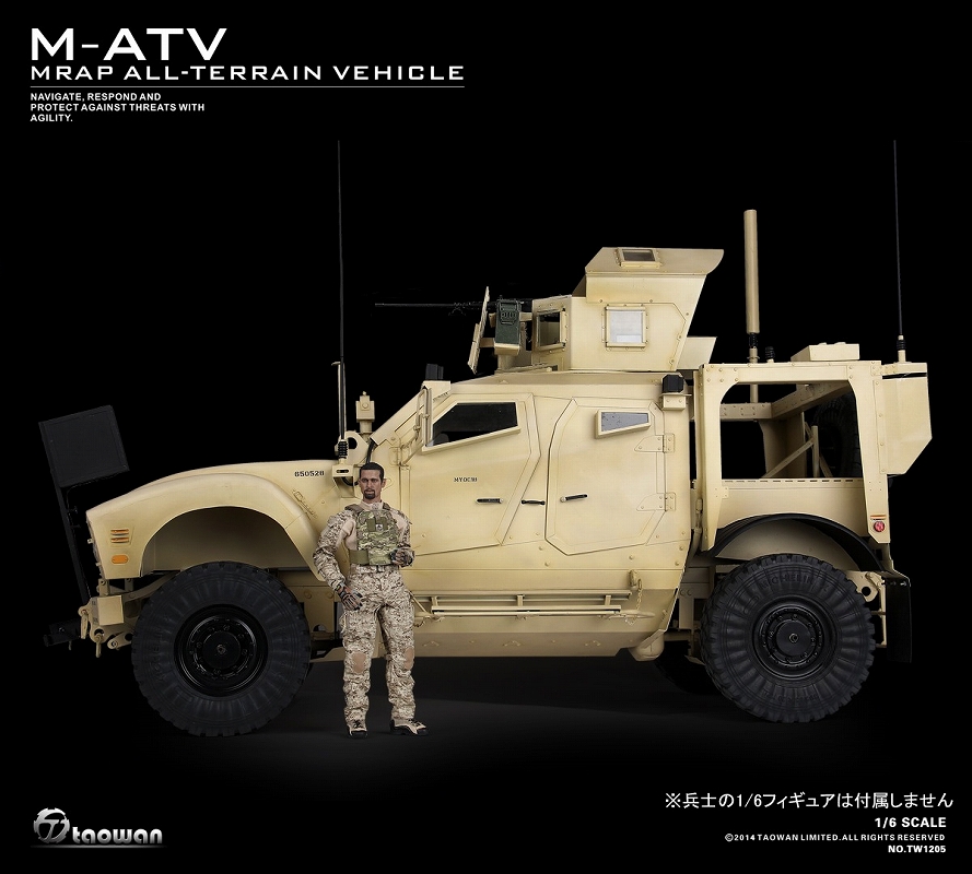 【銀行振込・クレジットカード支払い】【送料無料】フルメタル M-ATV 全地形対応対地雷 軽装甲高機動車 1/6 TW1205 - イメージ画像10