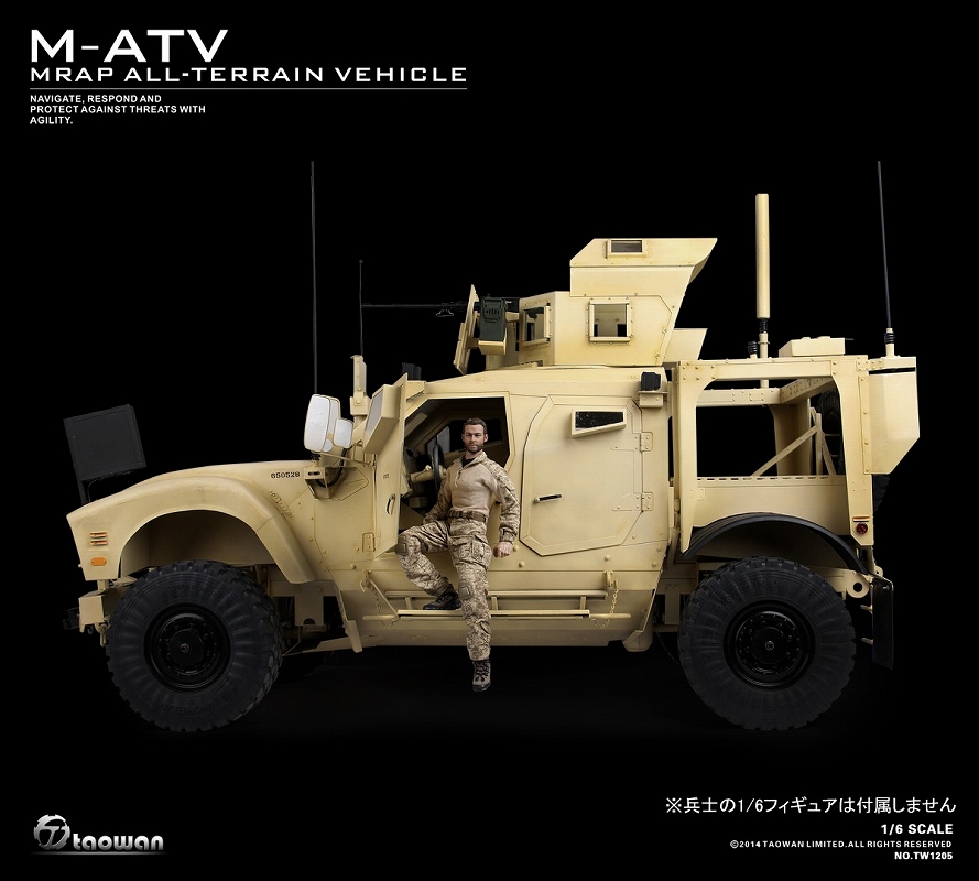 【銀行振込・クレジットカード支払い】【送料無料】フルメタル M-ATV 全地形対応対地雷 軽装甲高機動車 1/6 TW1205 - イメージ画像11