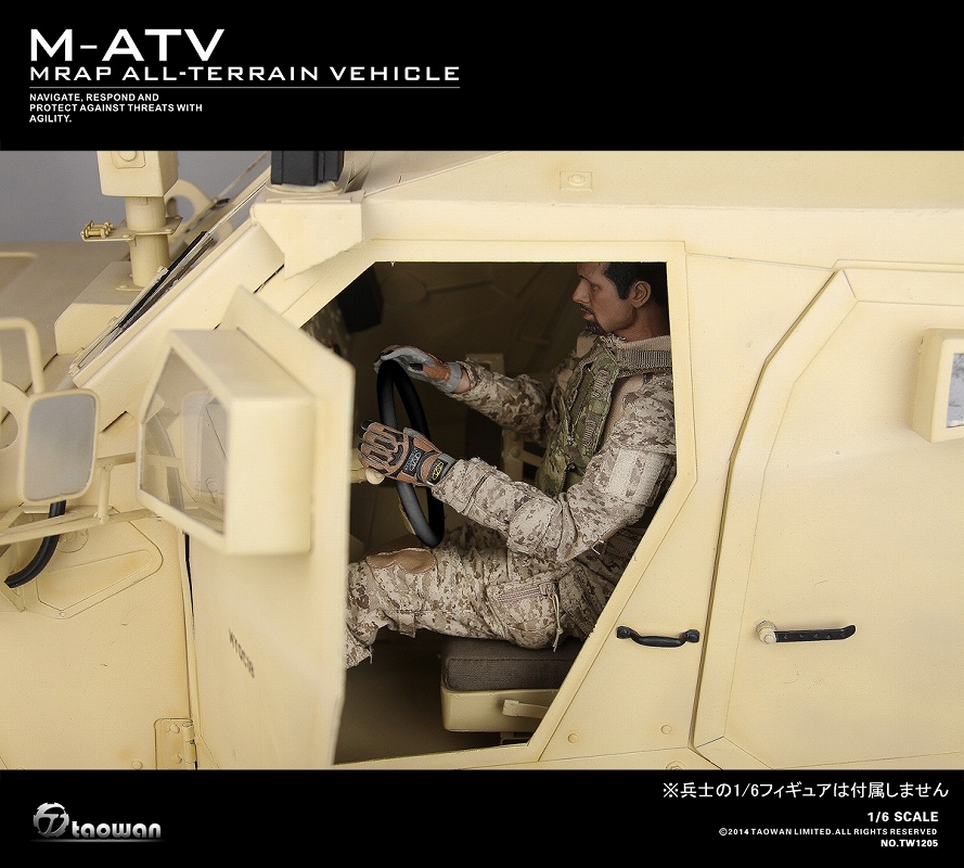 【銀行振込・クレジットカード支払い】【送料無料】フルメタル M-ATV 全地形対応対地雷 軽装甲高機動車 1/6 TW1205 - イメージ画像12