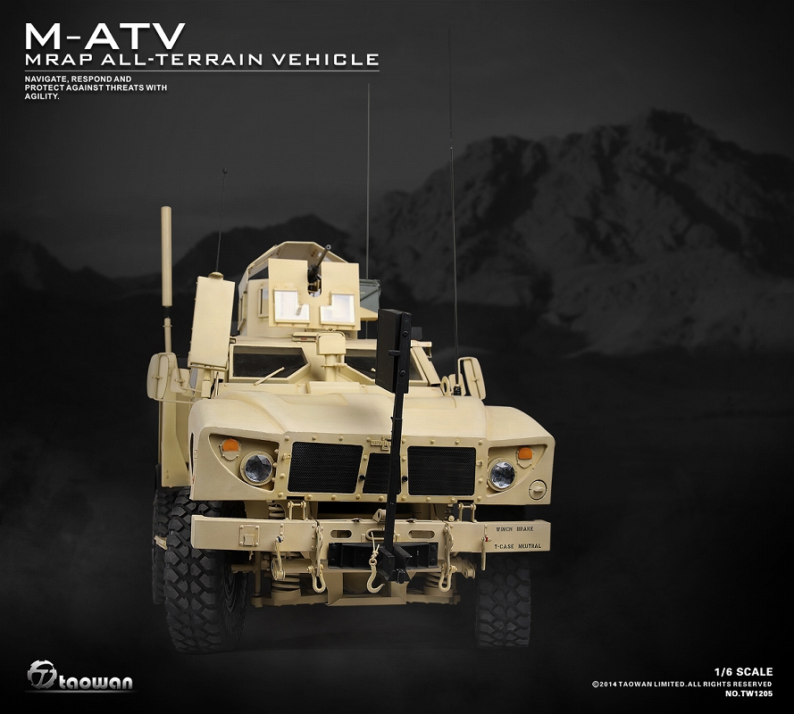 【銀行振込・クレジットカード支払い】【送料無料】フルメタル M-ATV 全地形対応対地雷 軽装甲高機動車 1/6 TW1205 - イメージ画像3