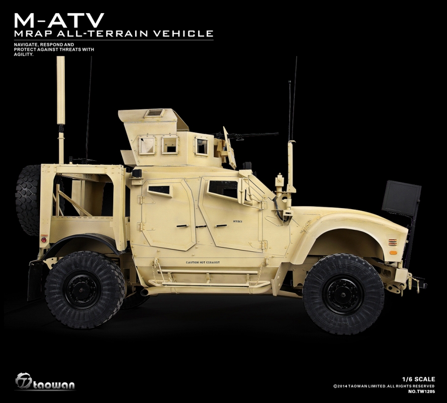 【銀行振込・クレジットカード支払い】【送料無料】フルメタル M-ATV 全地形対応対地雷 軽装甲高機動車 1/6 TW1205 - イメージ画像4