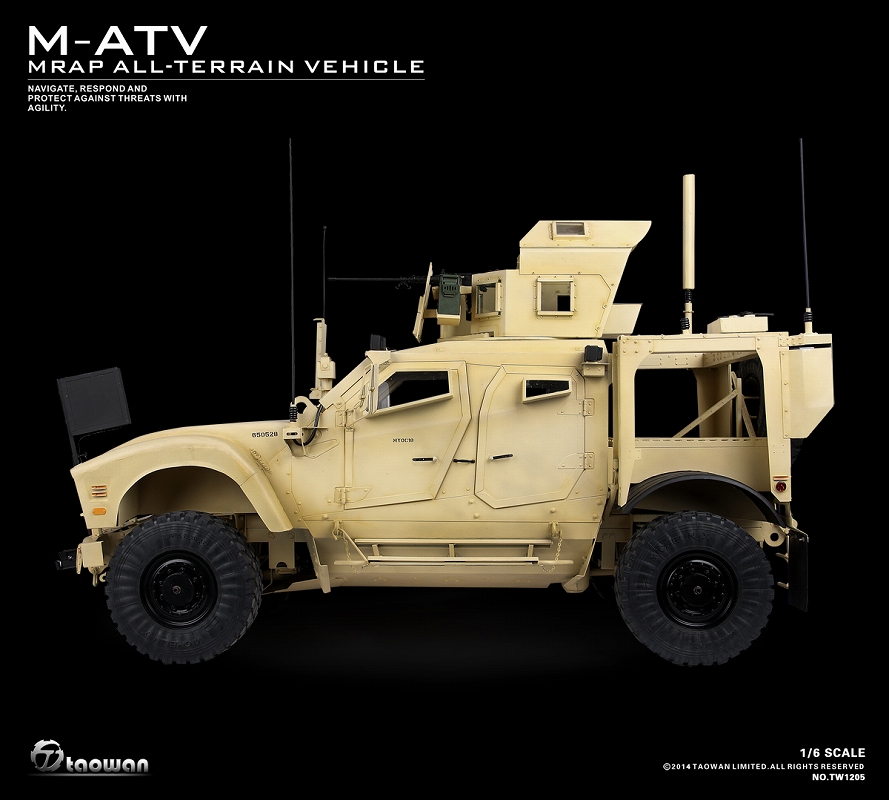 【銀行振込・クレジットカード支払い】【送料無料】フルメタル M-ATV 全地形対応対地雷 軽装甲高機動車 1/6 TW1205 - イメージ画像5