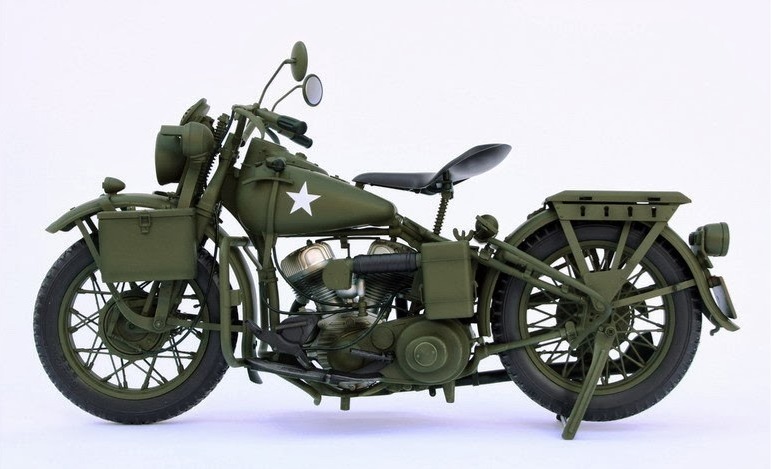 WWII アメリカ陸軍 軍用オートバイ 1/6 塗装済完成品 ZYT-1001 - 映画 