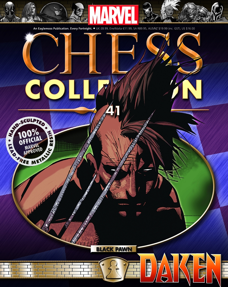 マーベル チェス フィギュアコレクションマガジン/ #41 ダケン as ブラックポーン/ マーベル/ イーグルモス - イメージ画像2