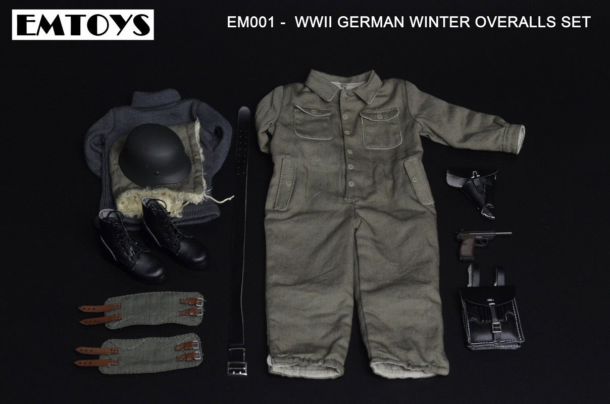メール・アウトフィット/ WWII ドイツ軍 ウィンター オーバーオール 1/6 セット EM001 - イメージ画像19