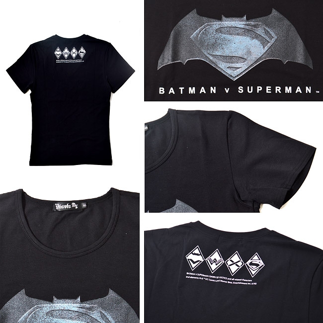 バットマン vs スーパーマン ジャスティスの誕生/ シンプル ロゴ Ｔシャツ ホワイト サイズ46/サイズM - イメージ画像2