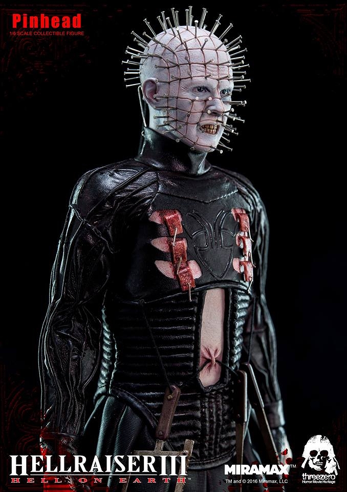 ホラームービーヘリテージ/ ヘルレイザー3 Hellraiser III Hell on Earth: ピンヘッド 1/6 アクションフィギュア - イメージ画像13