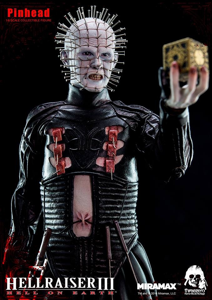 ホラームービーヘリテージ/ ヘルレイザー3 Hellraiser III Hell on Earth: ピンヘッド 1/6 アクションフィギュア - イメージ画像19