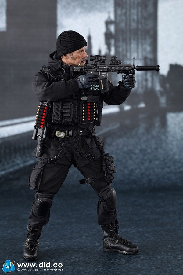 ブリティッシュ スペシャルエアーサービス SAS B スコードロン ブラックオプスチーム ショーン 1/6 アクションフィギュア MA1005 - イメージ画像13