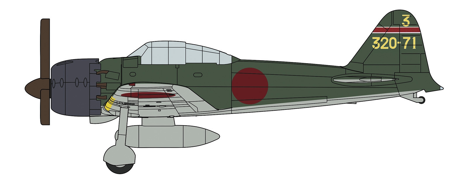 日本海軍 空母艦載機 後期セット 1/350 プラモデルキット QG62 