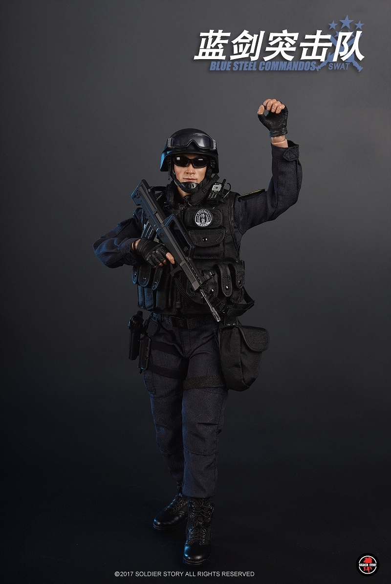 ブルースチール コマンド SWAT 1/6 アクションフィギュア SS099 - イメージ画像1