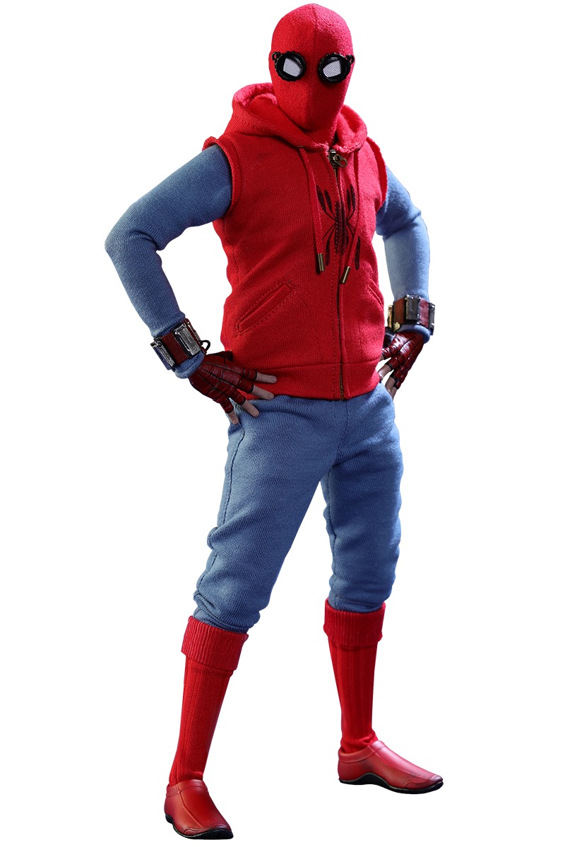 お一人様3点限り スパイダーマン ホームカミング ムービー マスターピース 1 6 フィギュア スパイダーマン ホームメイド スーツ Ver 映画 アメコミ ゲーム フィギュア グッズ Tシャツ通販