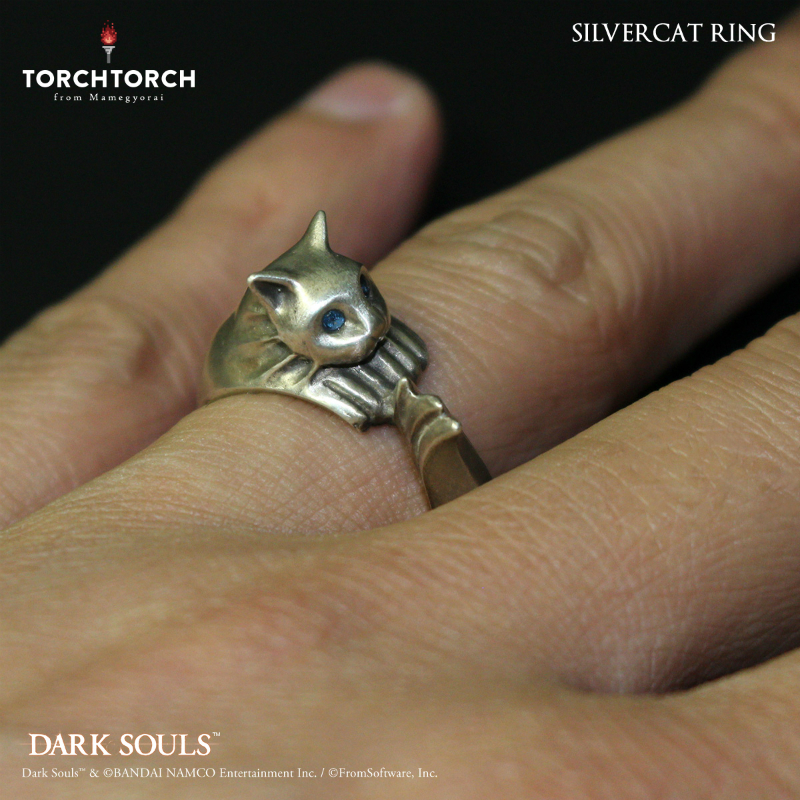 ダークソウル × TORCH TORCH/ リングコレクション: 銀猫の指輪 メンズモデル/19号 - イメージ画像5