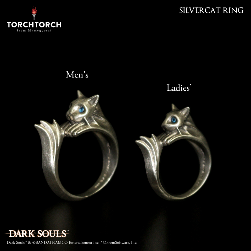 ダークソウル × TORCH TORCH/ リングコレクション: 銀猫の指輪 レディースモデル/9号 - イメージ画像5