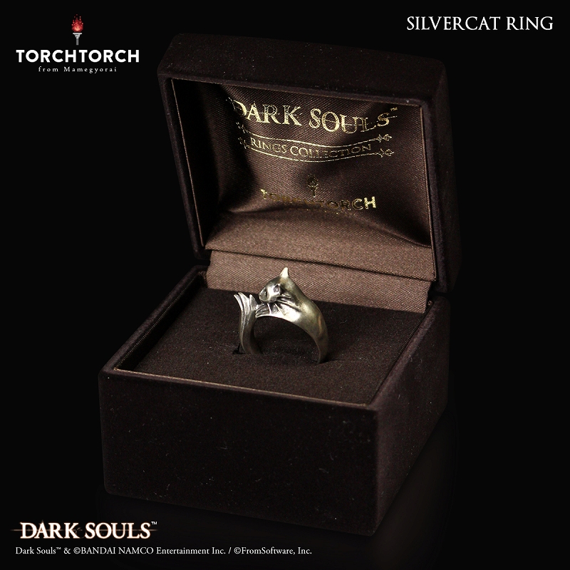ダークソウル × TORCH TORCH/ リングコレクション: 銀猫の指輪 レディースモデル/9号 - イメージ画像6