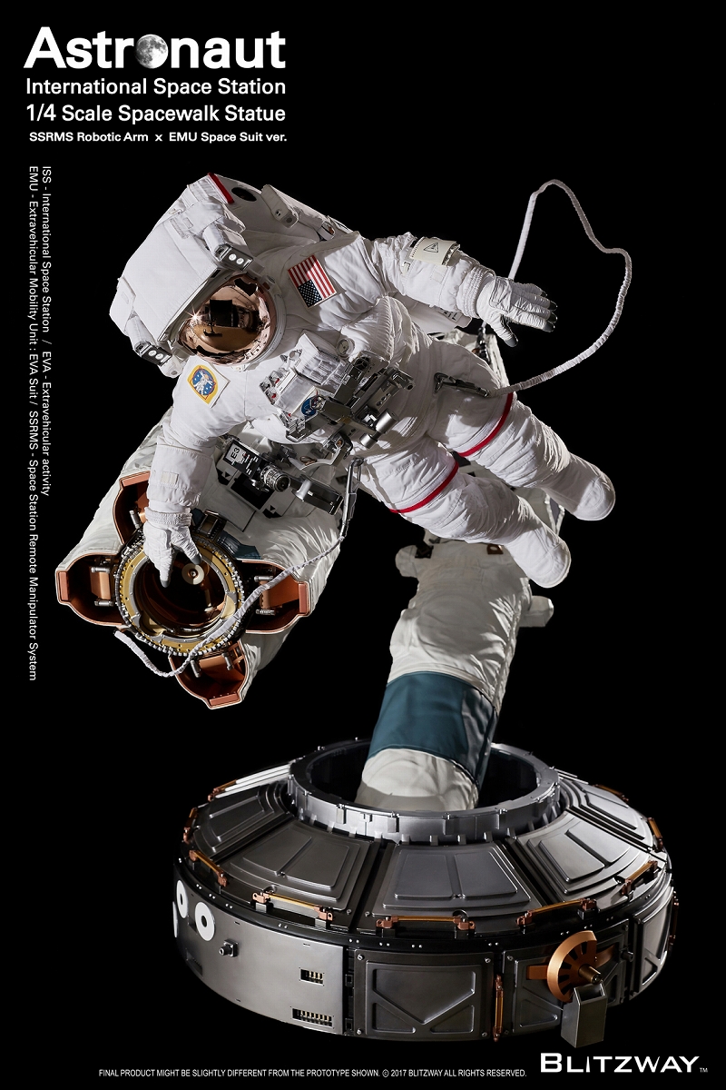 【内金確認後のご予約確定】【送料無料】スパーブスケールスタチュー/ ザ・リアル: アストロノーツ ISS EMU 1/4 スタチュー BW-SS-20201 - イメージ画像1