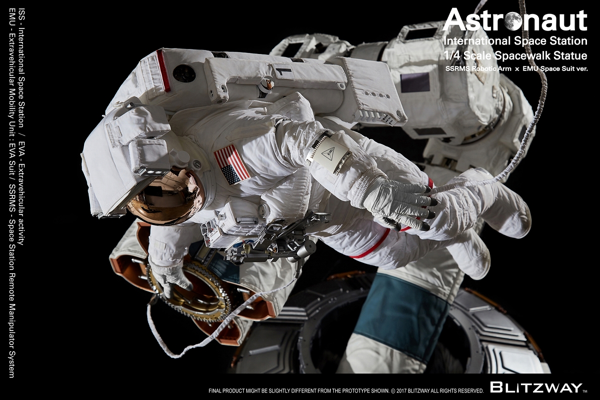 【内金確認後のご予約確定】【送料無料】スパーブスケールスタチュー/ ザ・リアル: アストロノーツ ISS EMU 1/4 スタチュー BW-SS-20201 - イメージ画像10