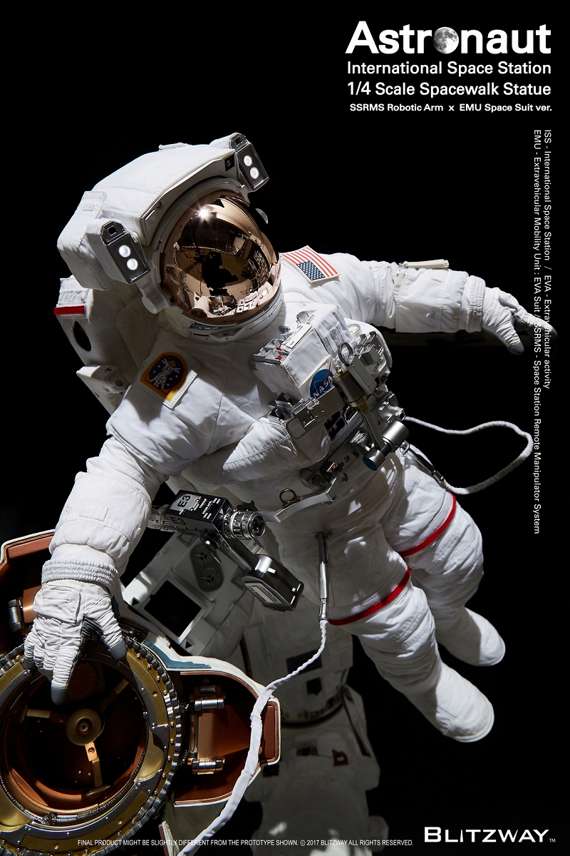 【内金確認後のご予約確定】【送料無料】スパーブスケールスタチュー/ ザ・リアル: アストロノーツ ISS EMU 1/4 スタチュー BW-SS-20201 - イメージ画像13