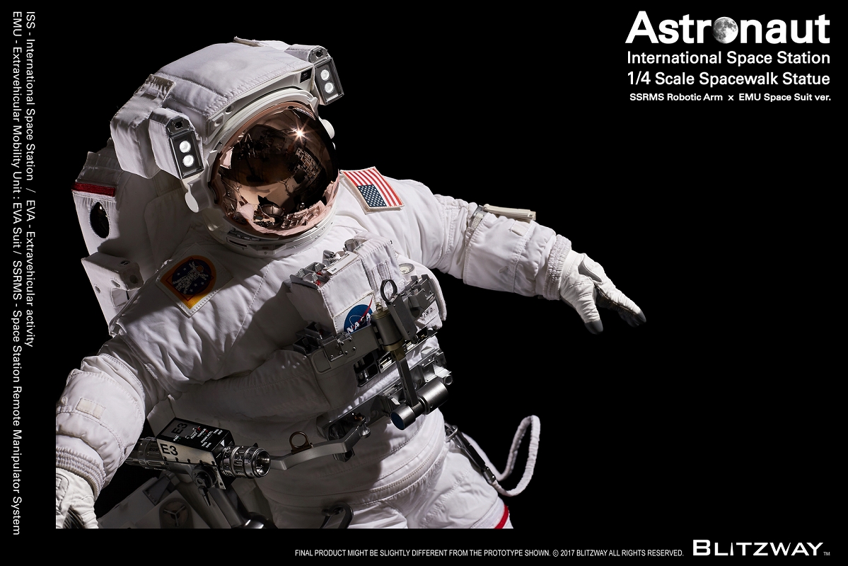 【内金確認後のご予約確定】【送料無料】スパーブスケールスタチュー/ ザ・リアル: アストロノーツ ISS EMU 1/4 スタチュー BW-SS-20201 - イメージ画像14