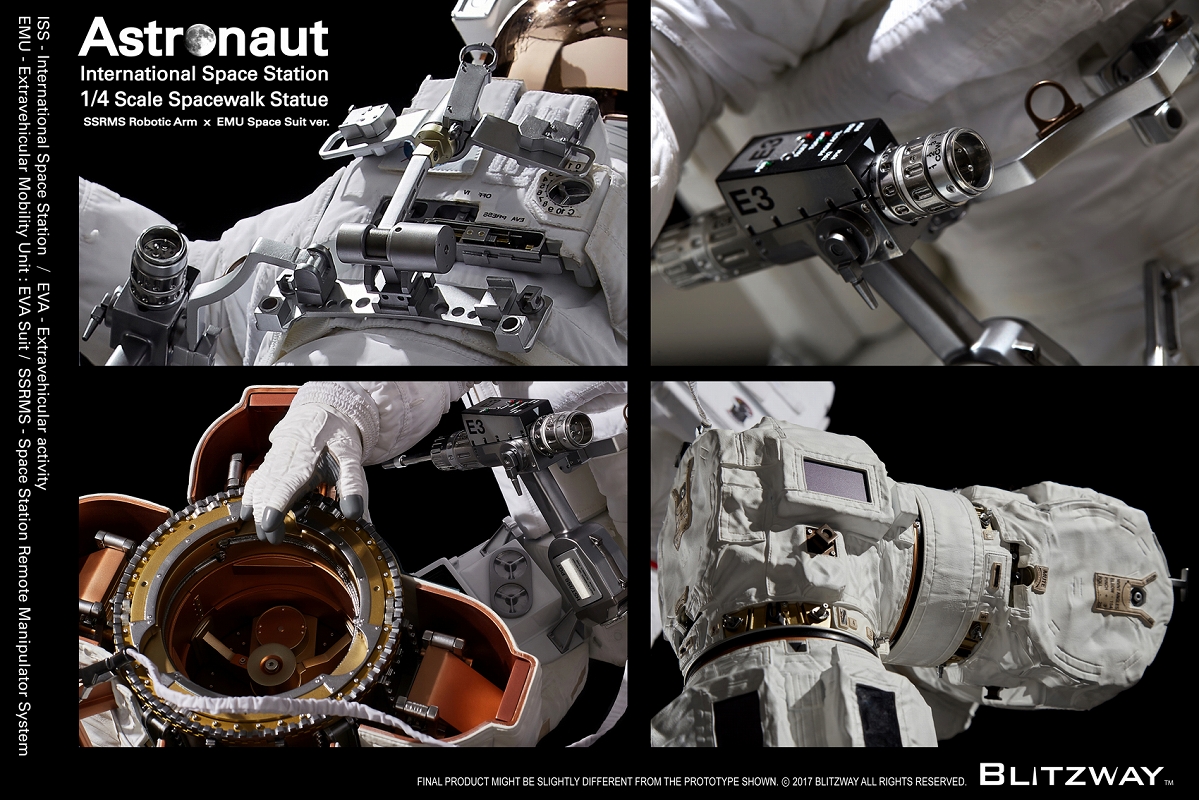 【内金確認後のご予約確定】【送料無料】スパーブスケールスタチュー/ ザ・リアル: アストロノーツ ISS EMU 1/4 スタチュー BW-SS-20201 - イメージ画像30
