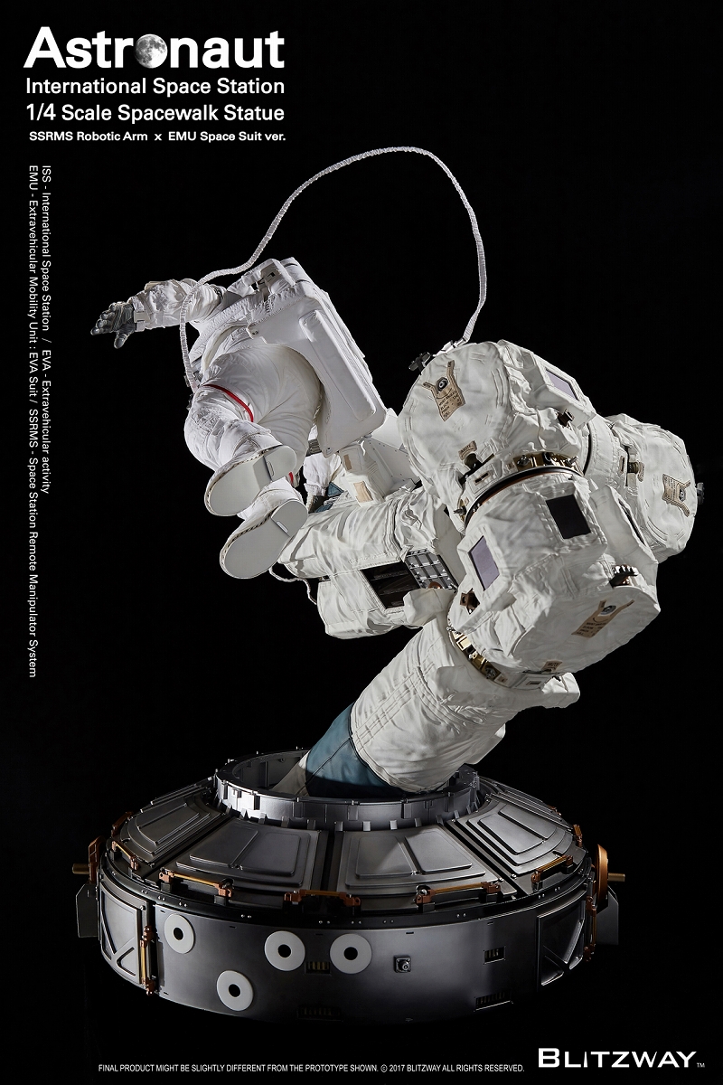 【内金確認後のご予約確定】【送料無料】スパーブスケールスタチュー/ ザ・リアル: アストロノーツ ISS EMU 1/4 スタチュー BW-SS-20201 - イメージ画像4