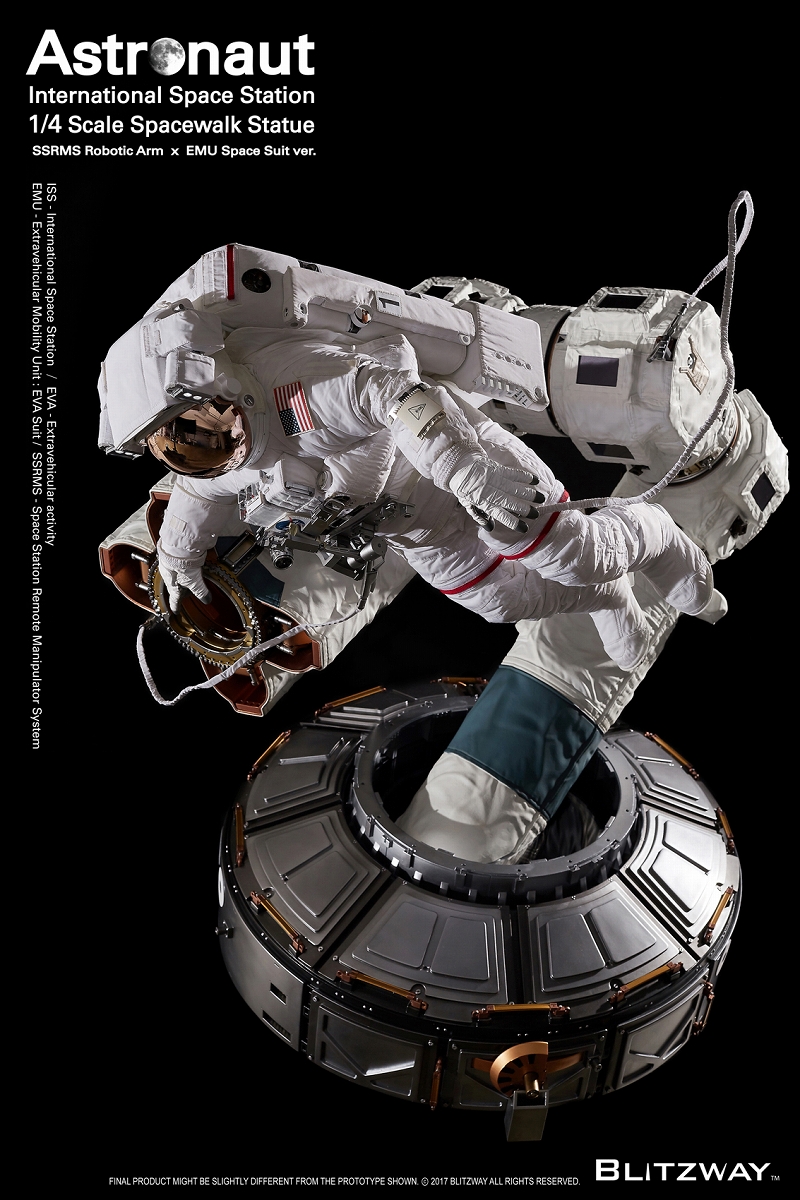 【内金確認後のご予約確定】【送料無料】スパーブスケールスタチュー/ ザ・リアル: アストロノーツ ISS EMU 1/4 スタチュー BW-SS-20201 - イメージ画像6