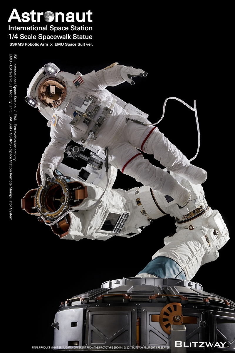 【内金確認後のご予約確定】【送料無料】スパーブスケールスタチュー/ ザ・リアル: アストロノーツ ISS EMU 1/4 スタチュー BW-SS-20201 - イメージ画像8