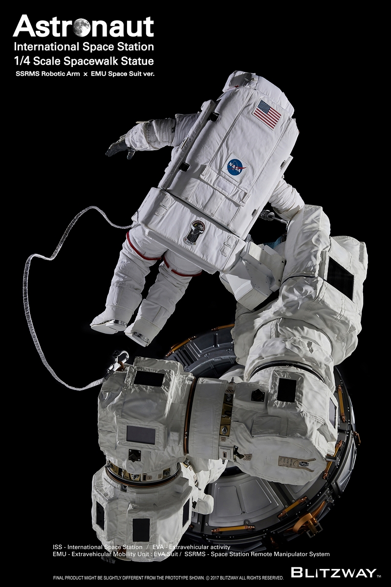 【内金確認後のご予約確定】【送料無料】スパーブスケールスタチュー/ ザ・リアル: アストロノーツ ISS EMU 1/4 スタチュー BW-SS-20201 - イメージ画像9