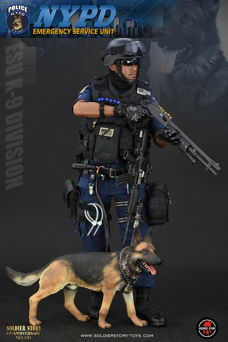 NYPD ESU ニューヨーク市警察 特殊部隊 K-9 ディビジョン 1/6 アクションフィギュア SS101 - イメージ画像12