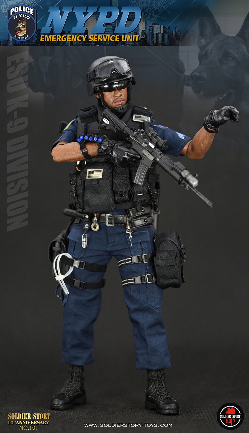NYPD ESU ニューヨーク市警察 特殊部隊 K-9 ディビジョン 1/6 アクションフィギュア SS101 - イメージ画像18