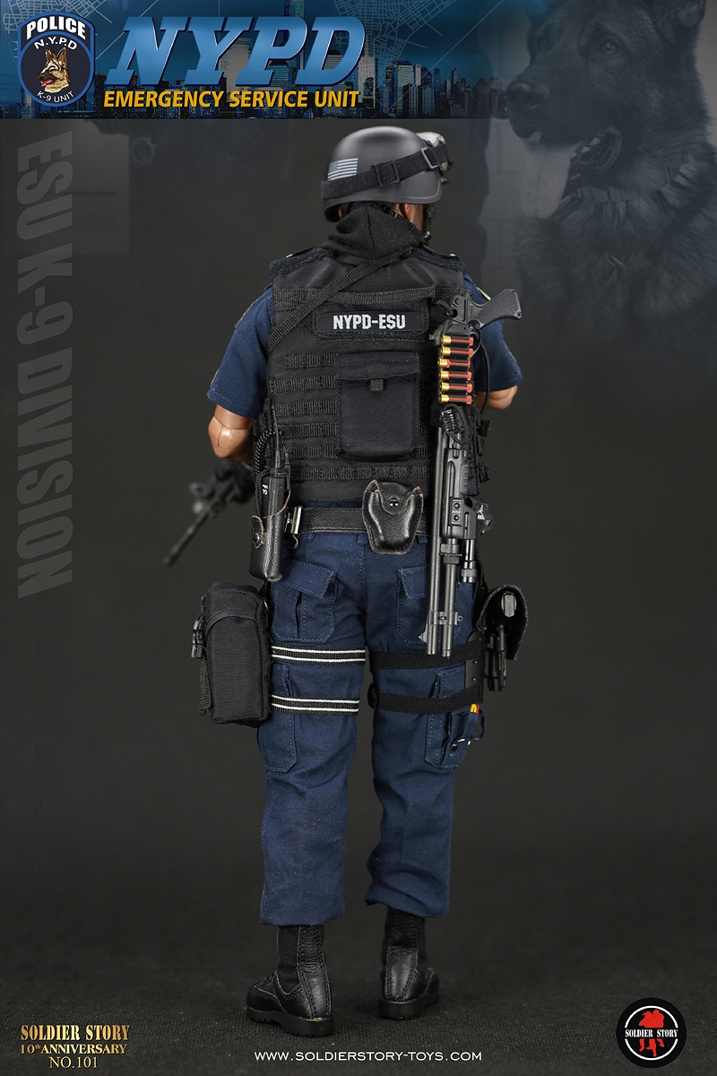 NYPD ESU ニューヨーク市警察 特殊部隊 K-9 ディビジョン 1/6 アクションフィギュア SS101 - イメージ画像26