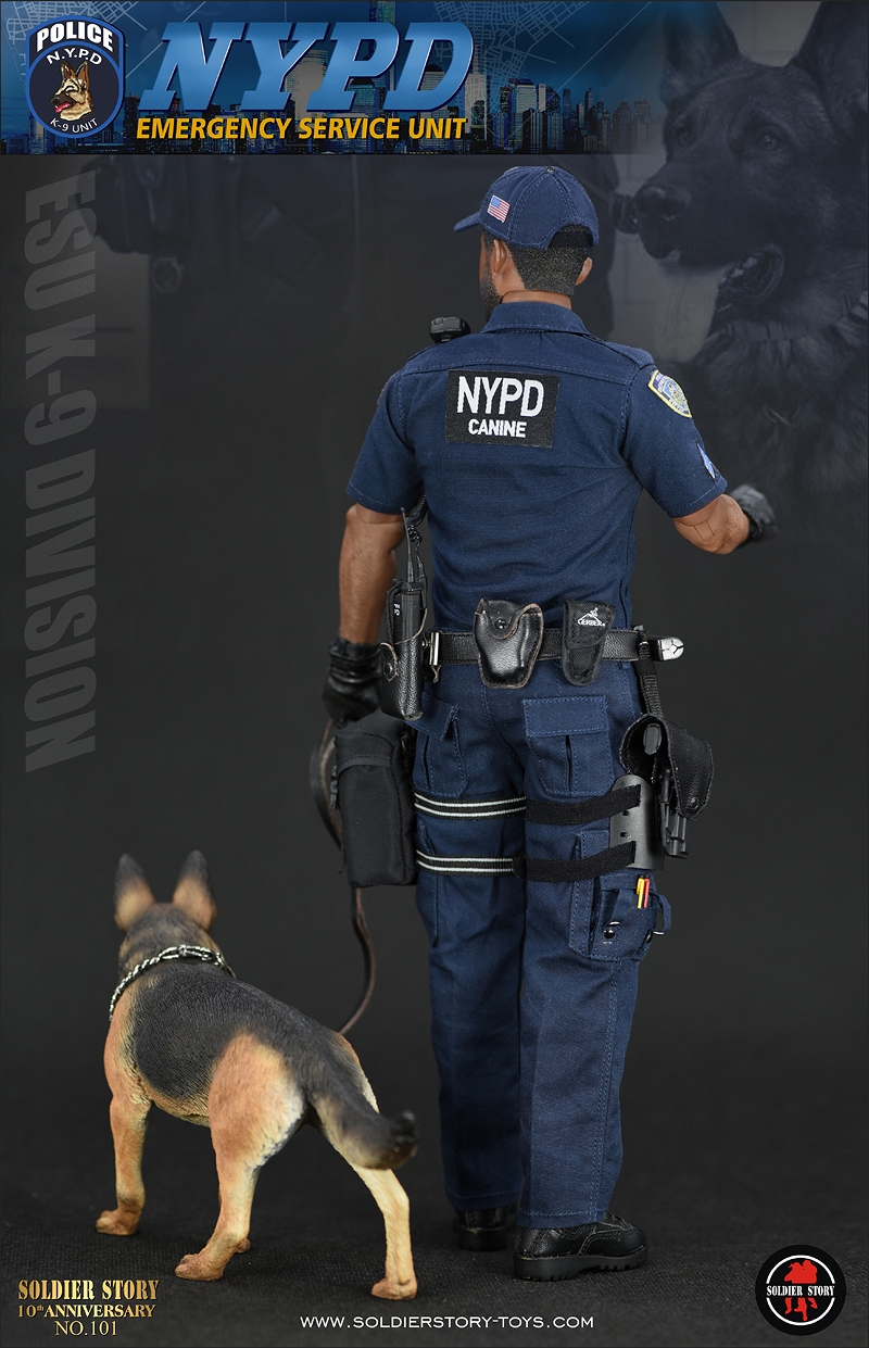 NYPD ESU ニューヨーク市警察 特殊部隊 K-9 ディビジョン 1/6 アクションフィギュア SS101 - イメージ画像3