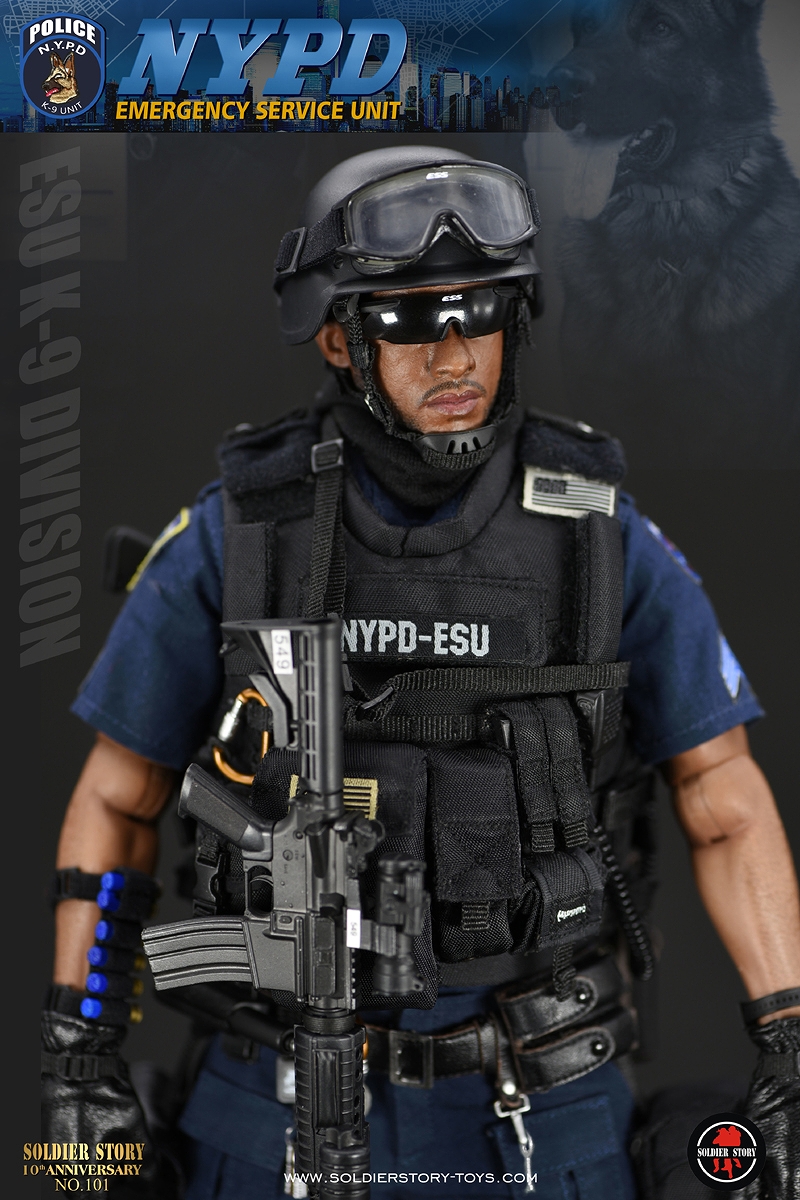 NYPD ESU ニューヨーク市警察 特殊部隊 K-9 ディビジョン 1/6 アクションフィギュア SS101 - イメージ画像30