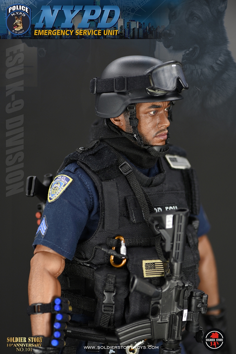 NYPD ESU ニューヨーク市警察 特殊部隊 K-9 ディビジョン 1/6 アクションフィギュア SS101 - イメージ画像31