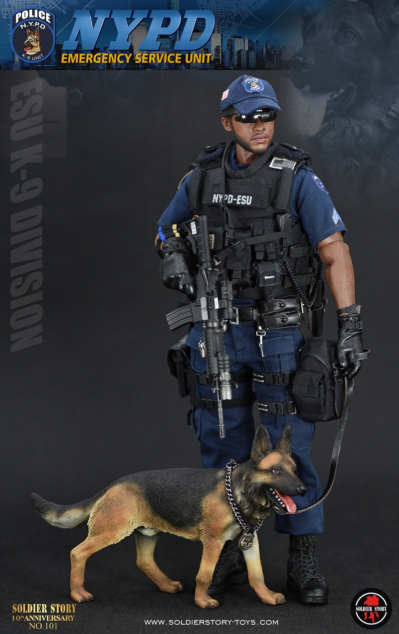 NYPD ESU ニューヨーク市警察 特殊部隊 K-9 ディビジョン 1/6 アクションフィギュア SS101 - イメージ画像4