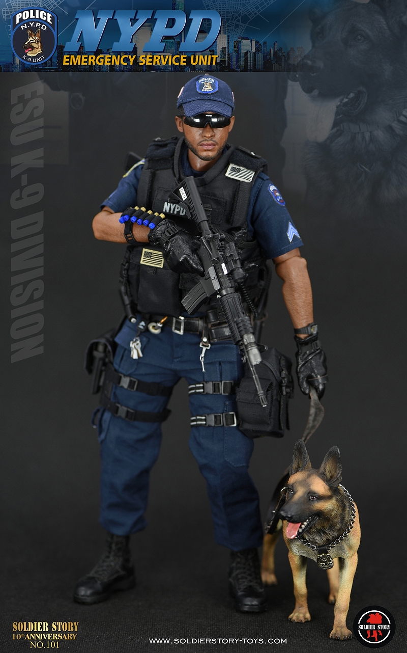 NYPD ESU ニューヨーク市警察 特殊部隊 K-9 ディビジョン 1/6 アクションフィギュア SS101 - イメージ画像7