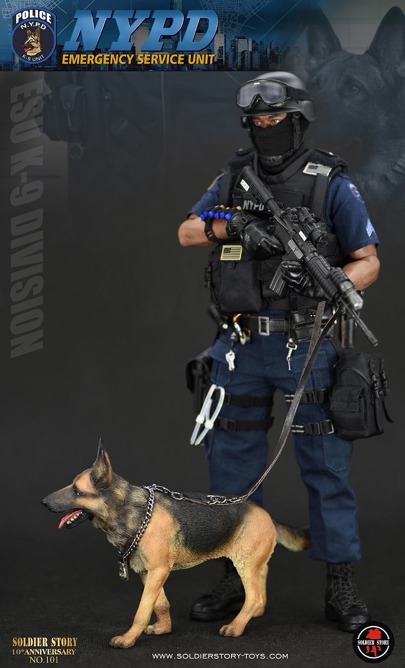 NYPD ESU ニューヨーク市警察 特殊部隊 K-9 ディビジョン 1/6 アクションフィギュア SS101 - イメージ画像8