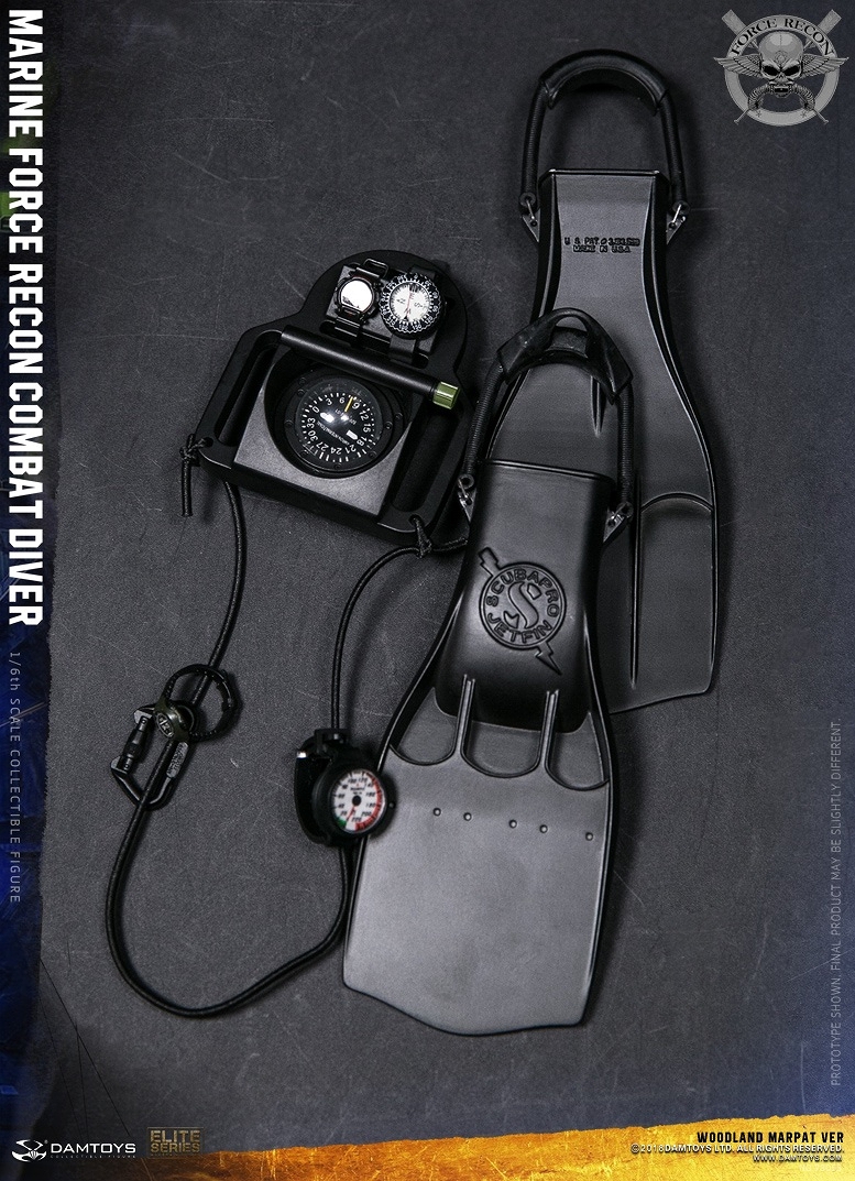 マリーン フォース リーコン コンバット ダイバー ウッドランド マーパット 1/6 アクションフィギュア 78055 - イメージ画像43