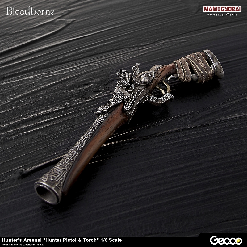 【再生産】Bloodborne/ ハンターズ・アーセナル: 獣狩りの短銃＆松明 1/6スケール ウェポン - イメージ画像2