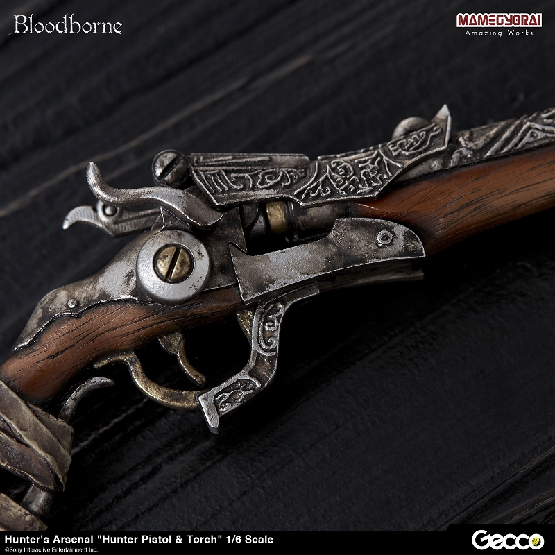 【再生産】Bloodborne/ ハンターズ・アーセナル: 獣狩りの短銃＆松明 1/6スケール ウェポン - イメージ画像6