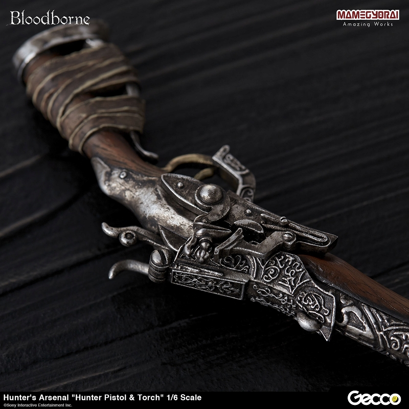 【再生産】Bloodborne/ ハンターズ・アーセナル: 獣狩りの短銃＆松明 1/6スケール ウェポン - イメージ画像8