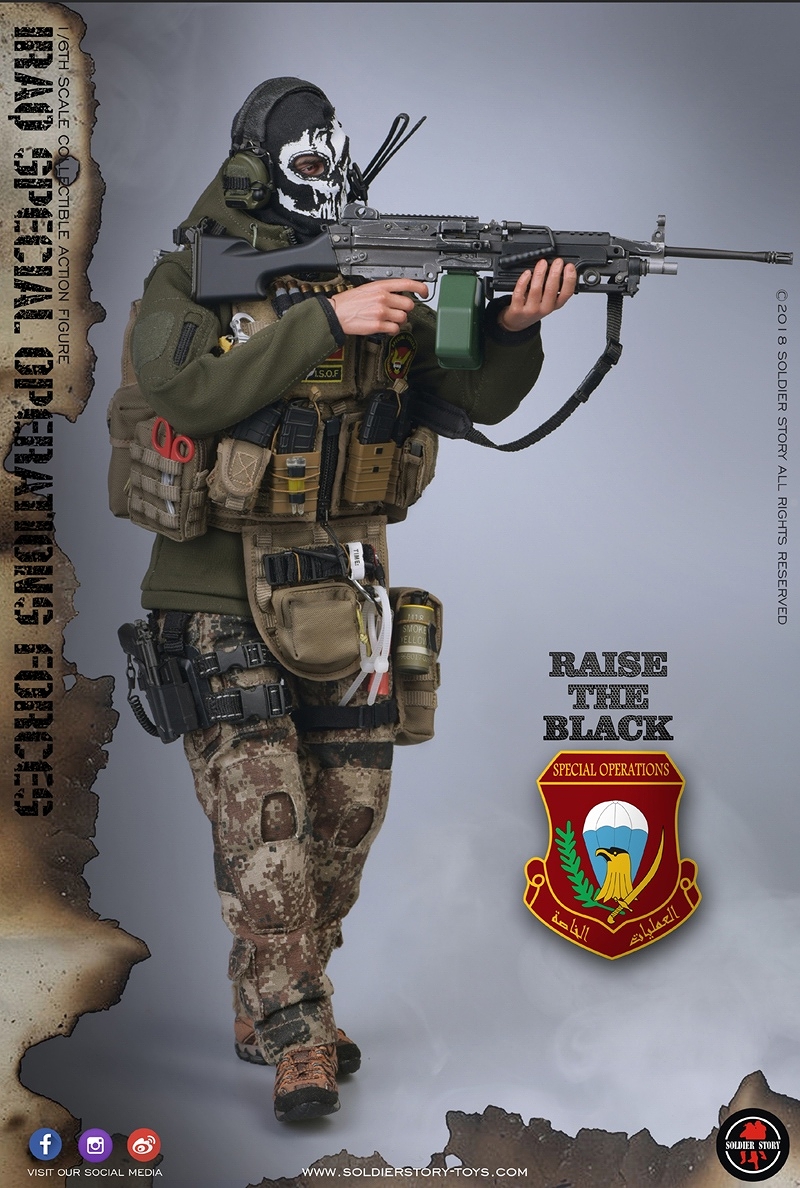 ISOF イラク特殊作戦部隊 SAW ガンナー 1/6 アクションフィギュア SS107 - イメージ画像11