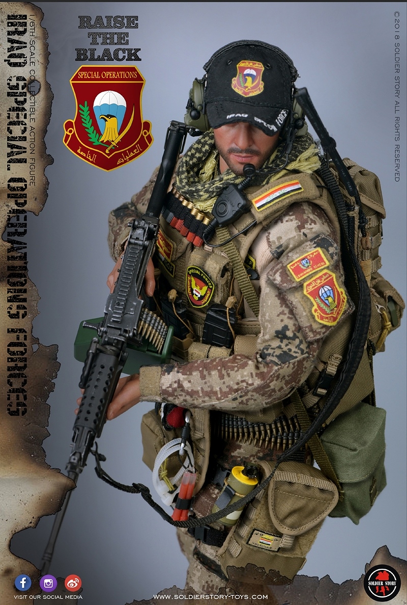 ISOF イラク特殊作戦部隊 SAW ガンナー 1/6 アクションフィギュア SS107 - イメージ画像19