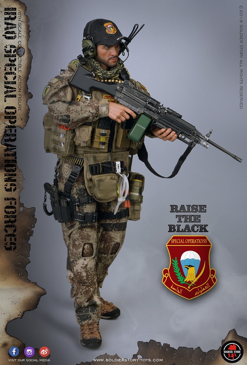 ISOF イラク特殊作戦部隊 SAW ガンナー 1/6 アクションフィギュア SS107 - イメージ画像2