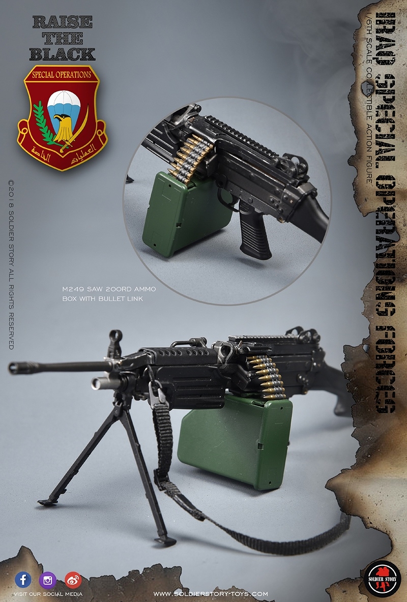 ISOF イラク特殊作戦部隊 SAW ガンナー 1/6 アクションフィギュア SS107 - イメージ画像52