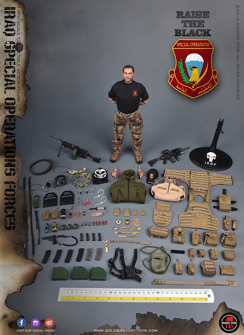 ISOF イラク特殊作戦部隊 SAW ガンナー 1/6 アクションフィギュア SS107 - イメージ画像53